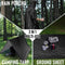 Orange 3-in-1 Waterproof Rain Poncho - Lightweight Hooded Raincoat, Ground Tarp & Emergency Shelter for Hiking, Camping, and Outdoor Survival
