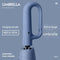 Automatic Open/Close Umbrella with UPF50+ Sun Protection - 10-Rib Windproof Design, Carabiner Handle(Blue)