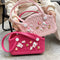 Stylish Handbag - Spacious with Decorative Elements(Orange)