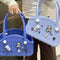 Stylish Handbag - Spacious with Decorative Elements(Orange)