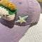Adorable Cartoon Cat & Stars Baseball Cap - 100% Cotton, Adjustable Fit, Sun Protection(pink)