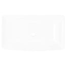 "vidaXL Luxury Rectangular Bathroom Ceramic Basin Sink in Glossy White - Modern Design - Artistic and Easy Cleaning - 71 x 39 cm"