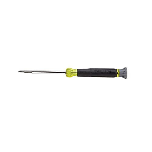 Klein Tools 4-in-1 Electronics Screwdriver Rotating, Four different tips in one tool, 32581