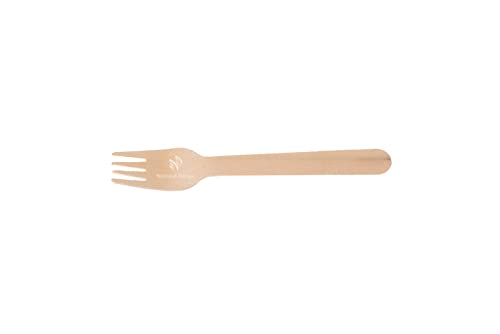 125 Disposable Leaf/Bamboo Plates and Cutlery Pack for a 25 People Eco Dinner Party | Compostable | Eco Friendly | Bio Degradable | Sturdy Than Paper Plastic Plate