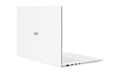 LG gram Ultra-Lightweight (999g) Laptop (14Z90P-G.AR54A) 14" (1920x1200) 16:10 IPS DCI-P3 99%, Intel Evo Platform, 8GB, 512GB SSD, Up to 25.5 Hrs Battery, Thunderbolt 4 - 2021, Snow White