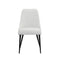 Ball & Cast Kitchen Chair Modern Upholstered Dining Chairs, Desk Chair Side Chair with Metal Legs, Ivory Set of 2