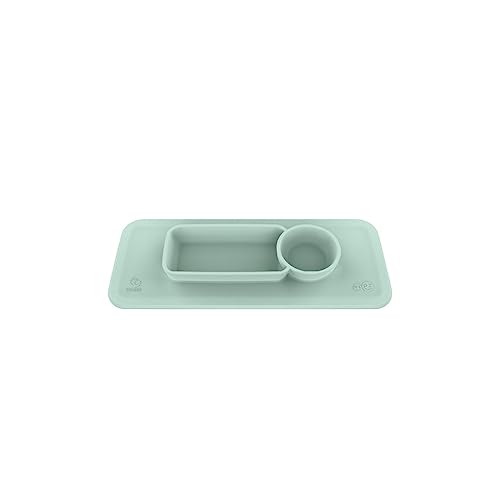ezpz by Stokke Placemat for Clikk Tray, Soft Mint - Perfectly Fits Stokke Clikk High Chair Tray - Helps Prevent Messy Mealtimes - Durable, Convenient, Dishwasher & Microwave Safe - 100% Silicone