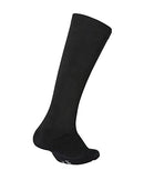 2XU Unisex 24/7 Compression Socks - Enhance Circulation & Reduce Fatigue - Black/Black - Size Large 2