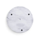 Peohud Marble Cheese Pastry Board, 8" Marble Trivet Cutting Board, Round Dessert Serving Platter for Cake, Fruit, Snacks, Kitchen, Party