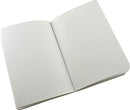 Zequenz Classic 360 Soft Cover Notebook, Soft Bound Journal, Medium, 5" x 7", 140 sheets / 280 pages, Blank, Plain, thick paper (black)