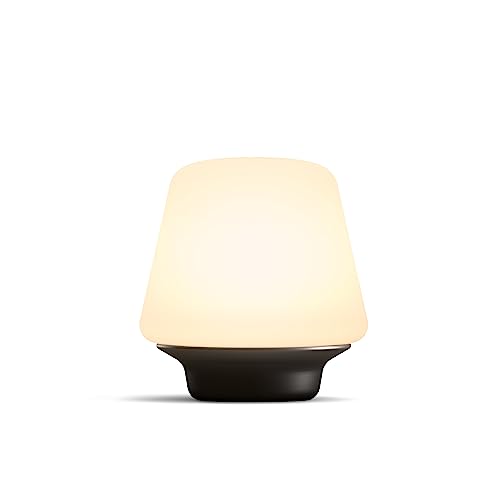 Philips Hue White Ambiance Wellness Table Lamp Black 570 lm with Dimmer Switch, Dimmable, All White Shades, Controllable via App, Compatible with Amazon Alexa (Echo, Echo Dot), Pack of 1
