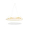 Hangout Pod Free-Hanging Transportable Circular Family Hammock Bed/Hanging Chair/Porch Swing for Garden, Deck, Lawn, Patio and Camping. Cream & White