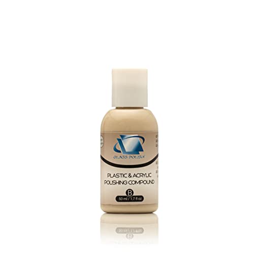 Glass Polish 14017 Plastic & Acrylic Polishing Compound for Professional High-Gloss Micro Finishes - 50ml
