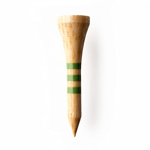 Green Swing 38mm Bamboo Golf Tees Green