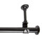 (270cm -430cm, Black) - RoomDividersNow 270cm -430cm Hanging Curtain Rod with Brackets, Black