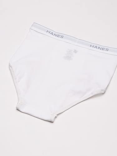 Hanes Men's 6-Pack FreshIQ Tagless Cotton Brief, White, Medium