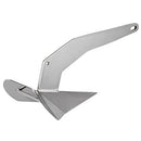 VEVOR Boat Anchor, 22 lbs / 10 kg, 316 Stainless Steel Delta-Style Anchor, Heavy Duty Triangular Anchor Fit for 28 ft - 42 ft Boats