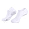 YUEDGE Pilates Socks with Grips for Women Non-Slip White Ankle Yoga Socks Grip Socks for Barre, Dance, Ballet, Workout with Arch Support Size 7-10