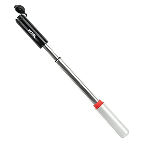 Zefal Air Profil FC01 Telescopic Aluminium Mini MTB Pump, 6 bar/87 psi, 116 g - Silver/Black