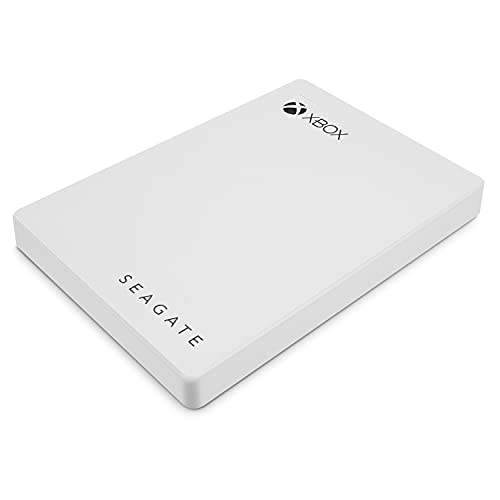 Seagate Game Drive for Xbox 4TB, Portable External Hard Drive, USB 3.0, White, Designed for Xbox One, Xbox Game Pass Subscription, 2 Year Rescue Services (STEA4000407)