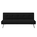 Serta Rane Convertible Sofa Bed, 66.1" W x 33.1" D x 29.5" H, Black