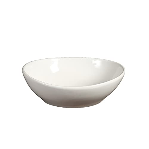 Ceramic Basin Bathroom Wash Counter Top Hand Single Bowl Sink Kitchen Vanity Above Basins White 41cm x 34cm x 14.5cm