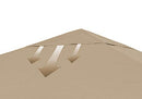 QUICK STAR Replacement Roof 250 g Garden Gazebo 3 x 4 m Sand Antique Gazebo Roof Replacement Cover