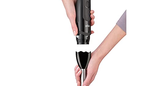 Braun Household Black Braun MultiQuick 5 Vario Hand Blender, Sauce Mixer, BPA-Free Plastic Beaker - MQ 5237 BK, Black