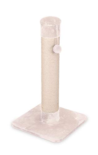 Kazoo Scratch Post for Cats, Cream, Medium