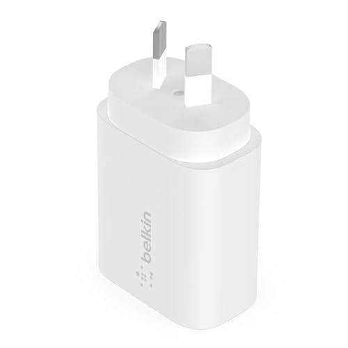 Belkin 25W Power Delivery USB C PPS Wall Charger, USB Type C PD Power Adapter PPS Enabled Fast Charger for iPhone 12, 12 Pro, 12 Pro Max, Mini, Galaxy S20, Ultra, Note 20, Galaxy Tab, iPad and More