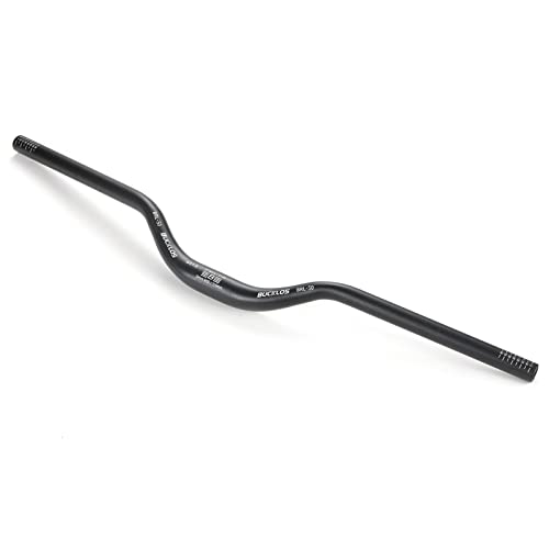 BUCKLOS Mountain Bike Handlebar φ31.8mm Aluminum Alloy 30/50/90mm Rise MTB Handlebar, 720/780mm Extra Long Black Red Bicycle Handlebar for Most Bicycle BMX Downhill Racing