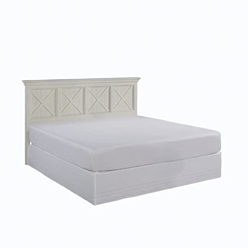 Seaside Lodge White King Headboard by Home Styles