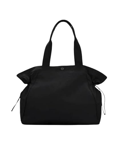 Lululemon Athletica Lululemon Side-Cinch Shopper Bag 18L (Black), Black, Large