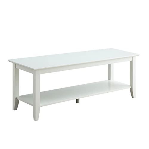 Convenience Concepts American Heritage Coffee Table, White