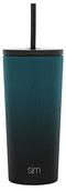 Simple Modern 590mL Classic Travel Mug Tumbler with Straw Lid and Flip Lid - Flask Coffee Beer Insulated Beer Pint Cup - 18/8 Stainless Steel Ombre: Moonlight