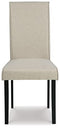 Signature Design by Ashley Upholstered Dining Chair Set of 2, Wood, Beige, 18" W x 24" D x 38" H