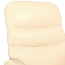 vidaXL Recliner Chair, Armchair with Adjustable Backrest and Footrest, Single Sofa Chair for Living Room Bedroom, Chaise Lounge, Cream Faux Leather