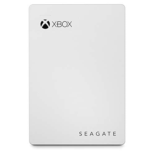 Seagate Game Drive for Xbox 4TB, Portable External Hard Drive, USB 3.0, White, Designed for Xbox One, Xbox Game Pass Subscription, 2 Year Rescue Services (STEA4000407)