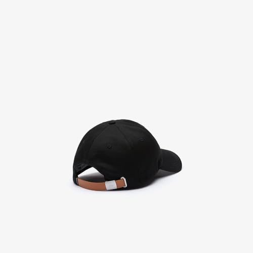 Lacoste Centre Croc Cotton Cap Black