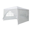 OGL 3x3m Outdoor Canopy Gazebo Party Wedding Tent Garden Waterproof Marquee w/3 Sidewalls and 1 Door