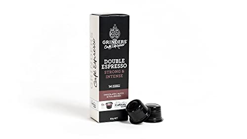 Grinders Double Espresso Caffitaly Coffee Capsules, 80 Pack