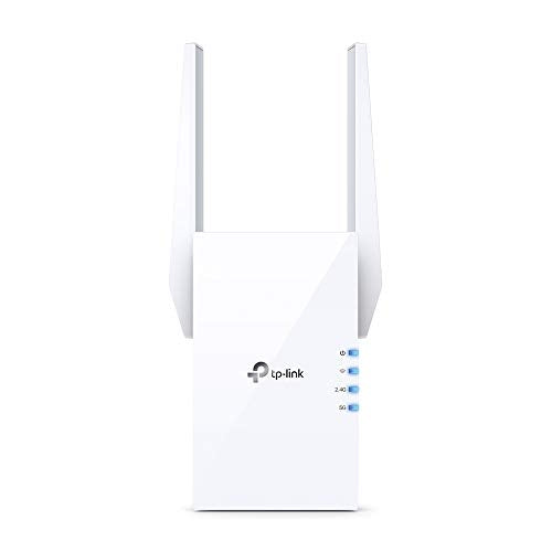 TP-Link AX1800 Dual Band Wi-Fi 6 Range Extender, Broadband/Wi-Fi Extender, Wi-Fi Booster/Hotspot with 1 Gigabit Port & 2 External Antennas, Built-in Access Point Mode, UK Plug(RE605X) (UK Version)