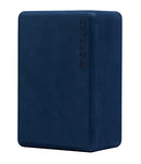 Manduka Yoga Recycled Foam Block - Yoga Prop and Accessory, Comfortable Edges, Lightweight, Firm, Non Slip Recycled Foam, Midnight Blue, 9" x 6" x 4" (22.5 x 15 x 10 cm)(Pack of 2)