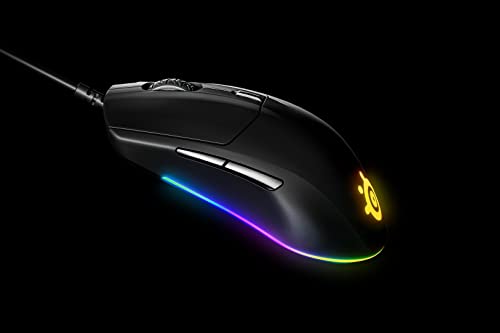 SteelSeries Rival 3 Wired 6-Button 77g Gaming Mouse - Prism 3-Zone RGB Illumination - 8,500 CPI TrueMove Core Optical Sensor