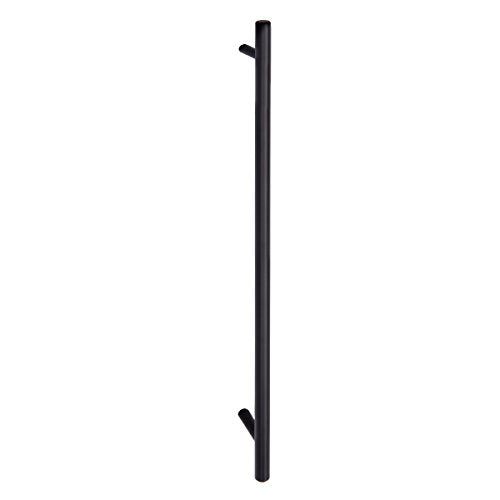 Amazon Basics Euro Bar Cabinet Handle (9.52mm Diameter), 38.1cm Length (32.1cm Hole Center), Flat Black, 10-Pack