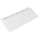 VIVO Glass 16 x 7 inch Dry Erase Board with Storage, Desktop Whiteboard Organizer with Hidden Compartments and Device Slot, DESK-WB16A