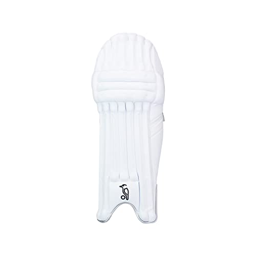 KOOKABURRA Unisex's 4.1 Batting legguards, Ghost Cricket Pads, White, Adult Left Hand