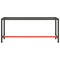 vidaXL Heavy-Duty Powder-Coated Metal Work Bench Frame - Matte Black and Matte Red - Durable with Reinforced Bars, Easy Assembly, Suitable for Various Tasks