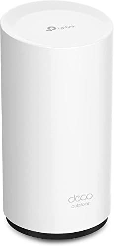 TP-Link Deco Outdoor Mesh WiFi (Deco X50-Outdoor), AX3000 Dual Band WiFi 6 Mesh, 2 Gigabit PoE Ports, 802.3at PoE+,Weatherproof, Works with All Deco Mesh WiFi