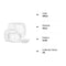 Corelle Cherish 16pc, Service for 4, Dinnerware Set, 8 Plates 8 Bowls, Chip & Break Resistant, Dinner Plates and Dinner Bowls, Corelleware Plates, White
